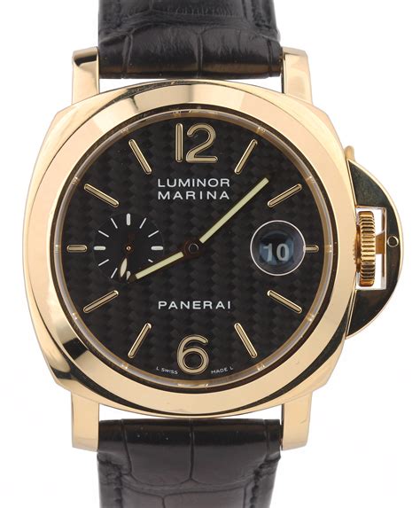 18k gold panerai luminor|Panerai Luminor Yellow Gold PAM00140 .